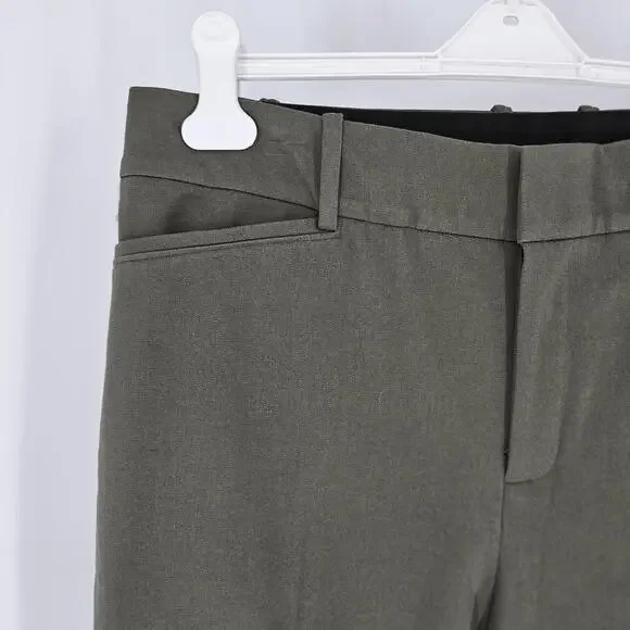 AVA & VIV Olive Straight Leg High Waist Pants Elastic Waist Womens Size 16W NEW - Picture 4 of 9